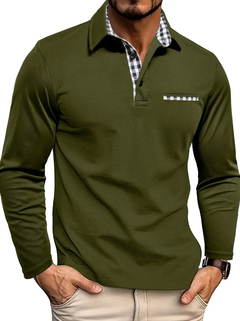 Jakub – Poloshirt mit langen Ärmeln