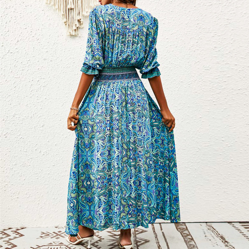 Josiane | Maxi Kleid Breeze in Stentøj
