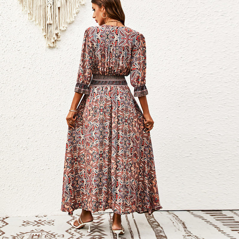 Josiane | Maxi Kleid Breeze in Stentøj
