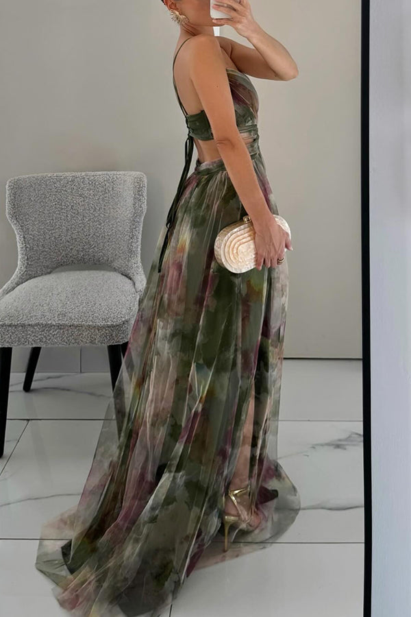 Giselle - Verführerisches Maxikleid mit Blumenmuster