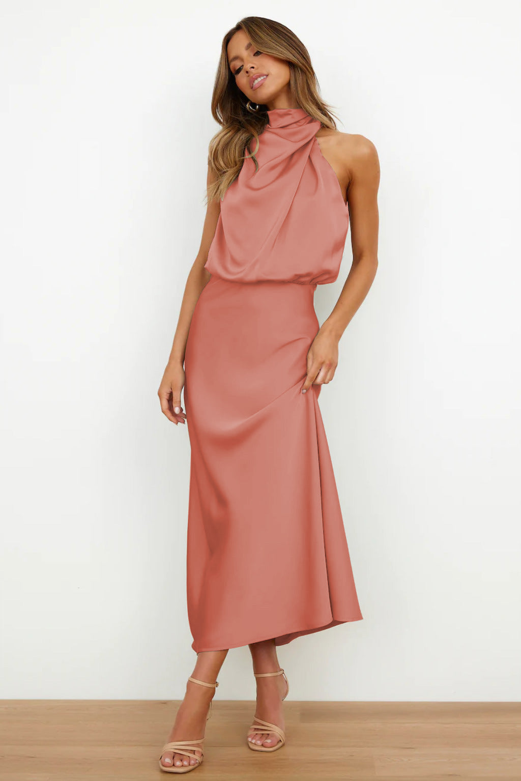 Benthe - Midi-Kleid mit Off-the-Shoulder-Design