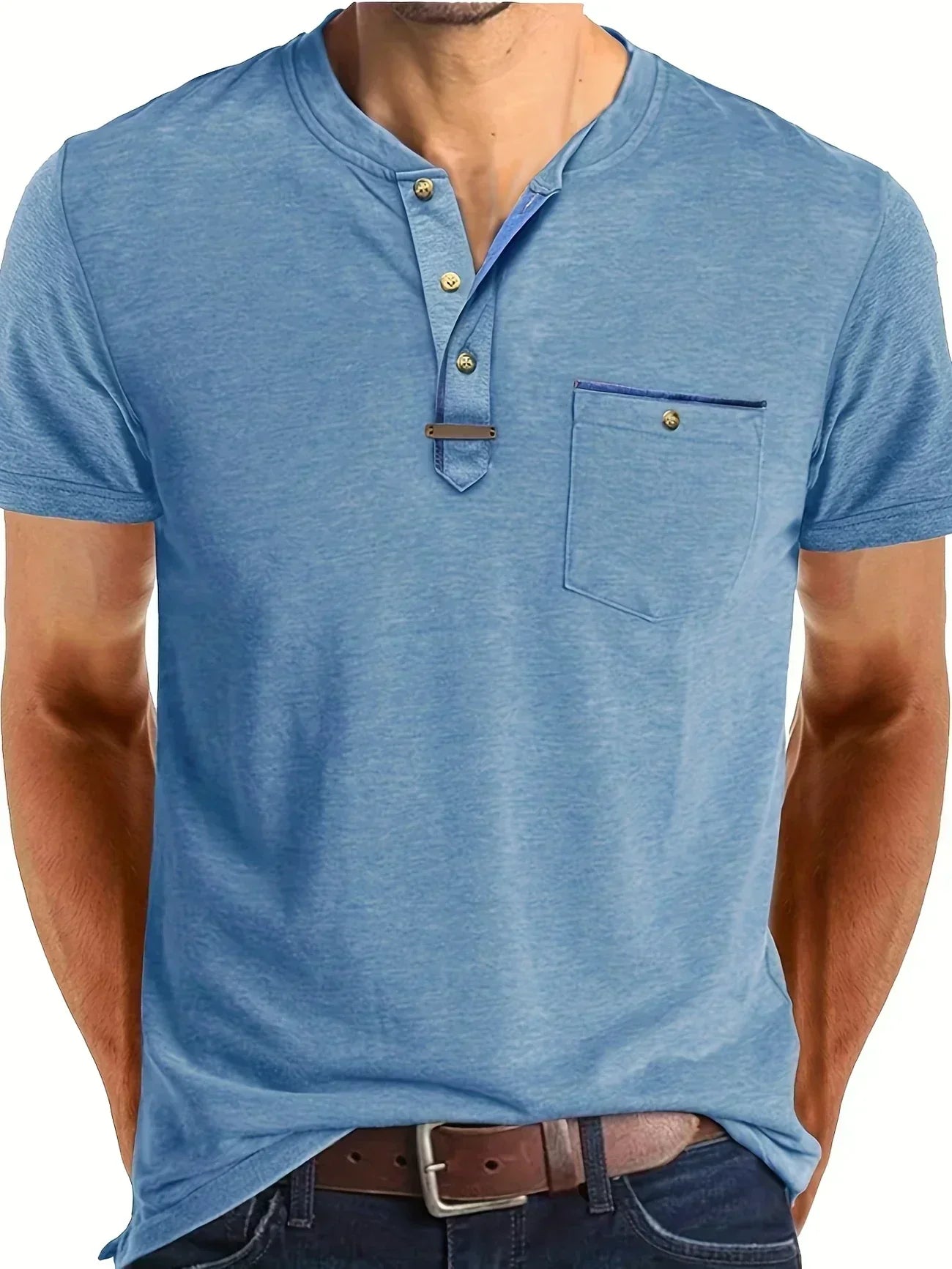 Savrani™ | Elegantes T-Shirt mit Rundhalsausschnitt und Tasche