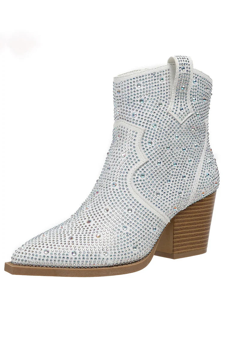 Melas | Elegante Stiefeletten mit Patchwork und Reißverschluss