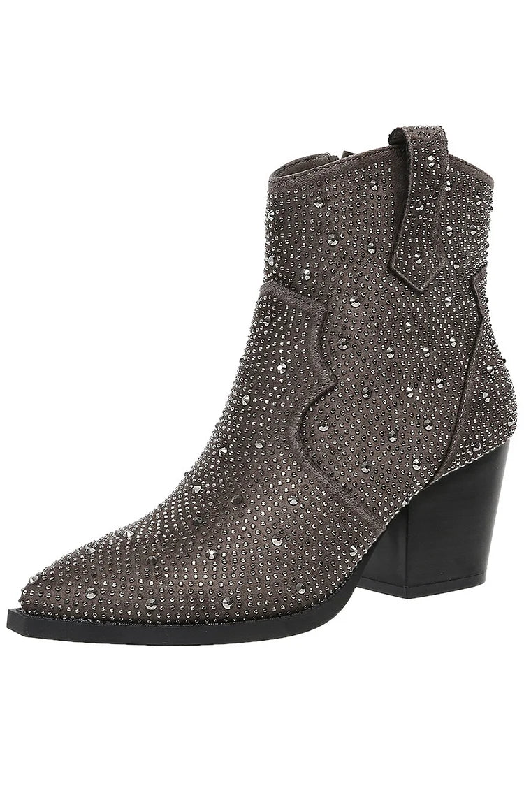 Melas | Elegante Stiefeletten mit Patchwork und Reißverschluss
