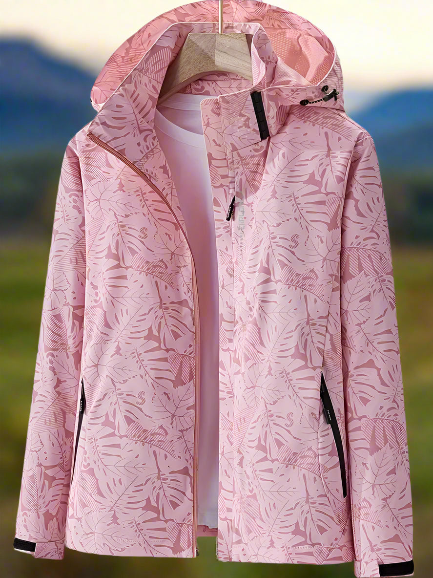Jenny™ | Windjacke mit Blattdruck
