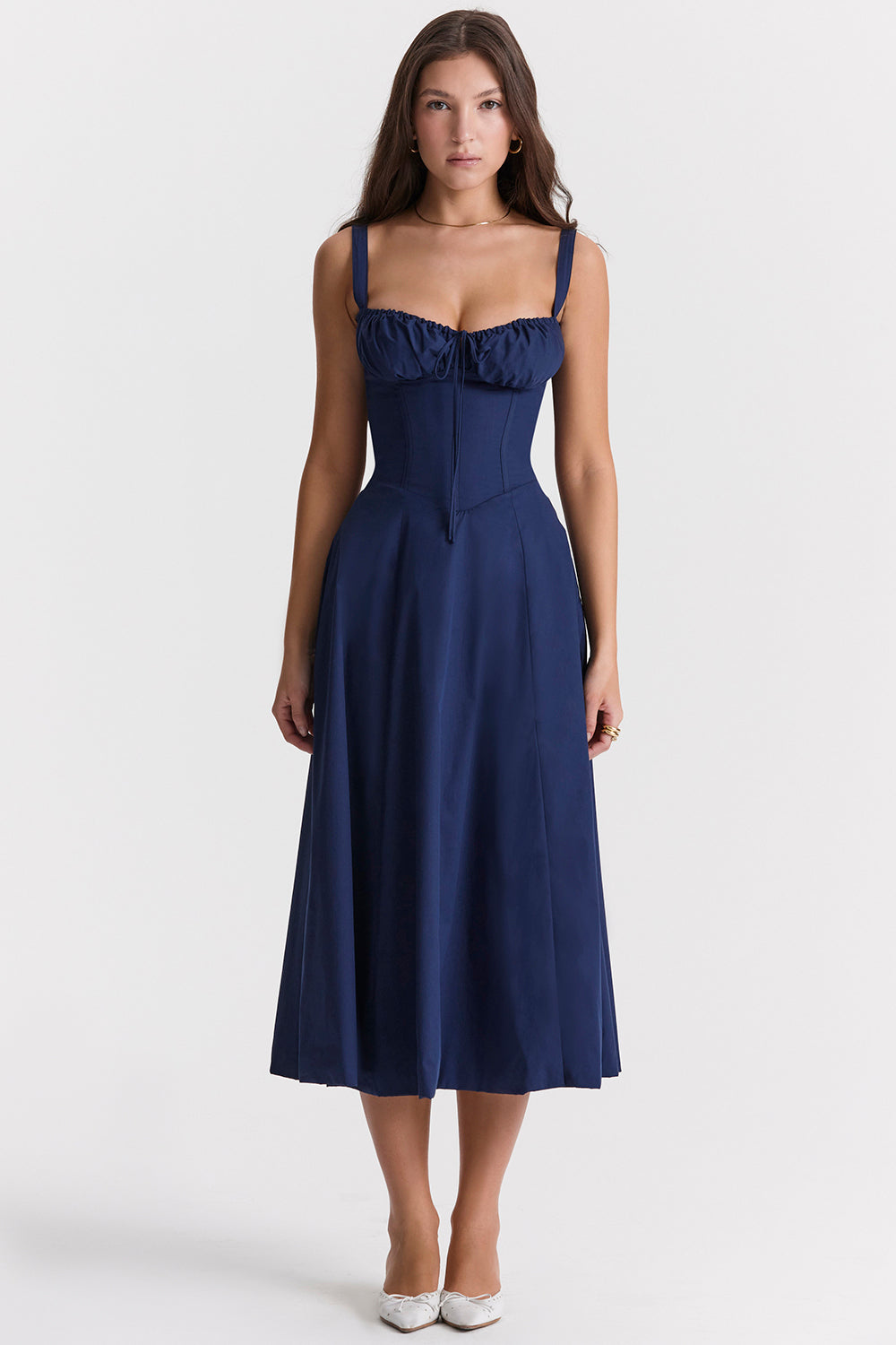 Elea | Midi-Kleid mit Korsett
