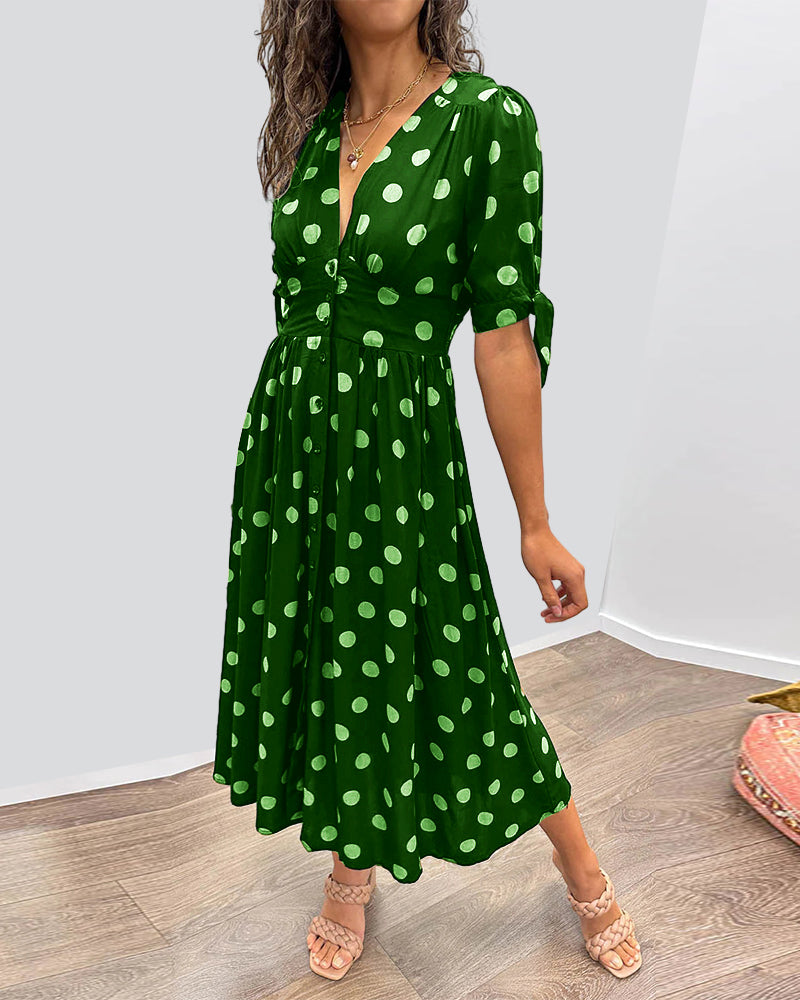 Monique™ | Elegantes Punktkleid