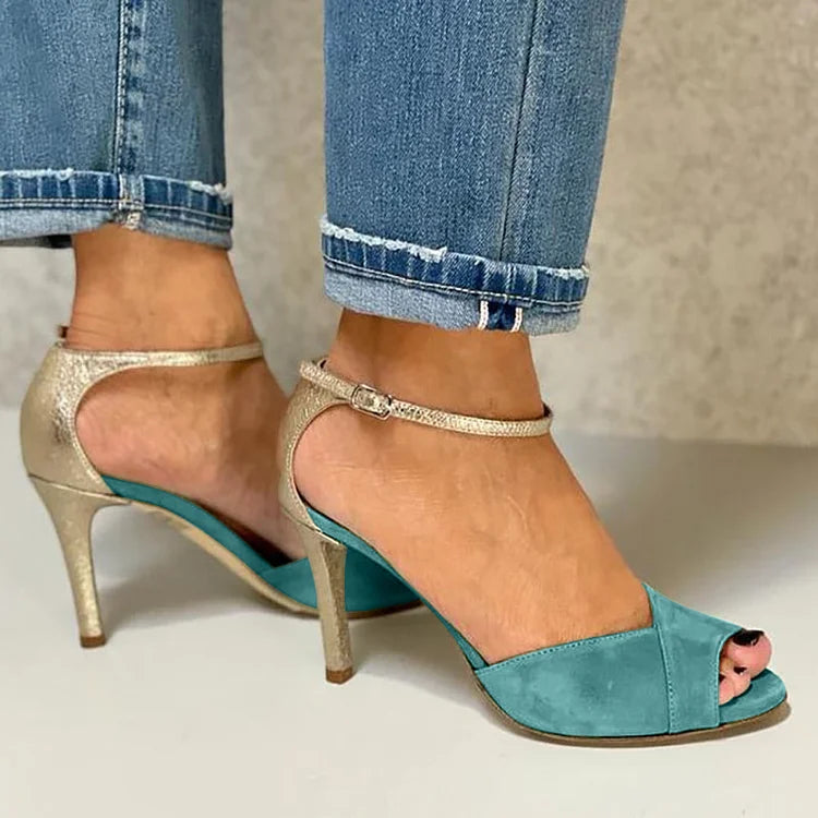 Liv | High Heels mit offenen Zehen und Riemenverschluss