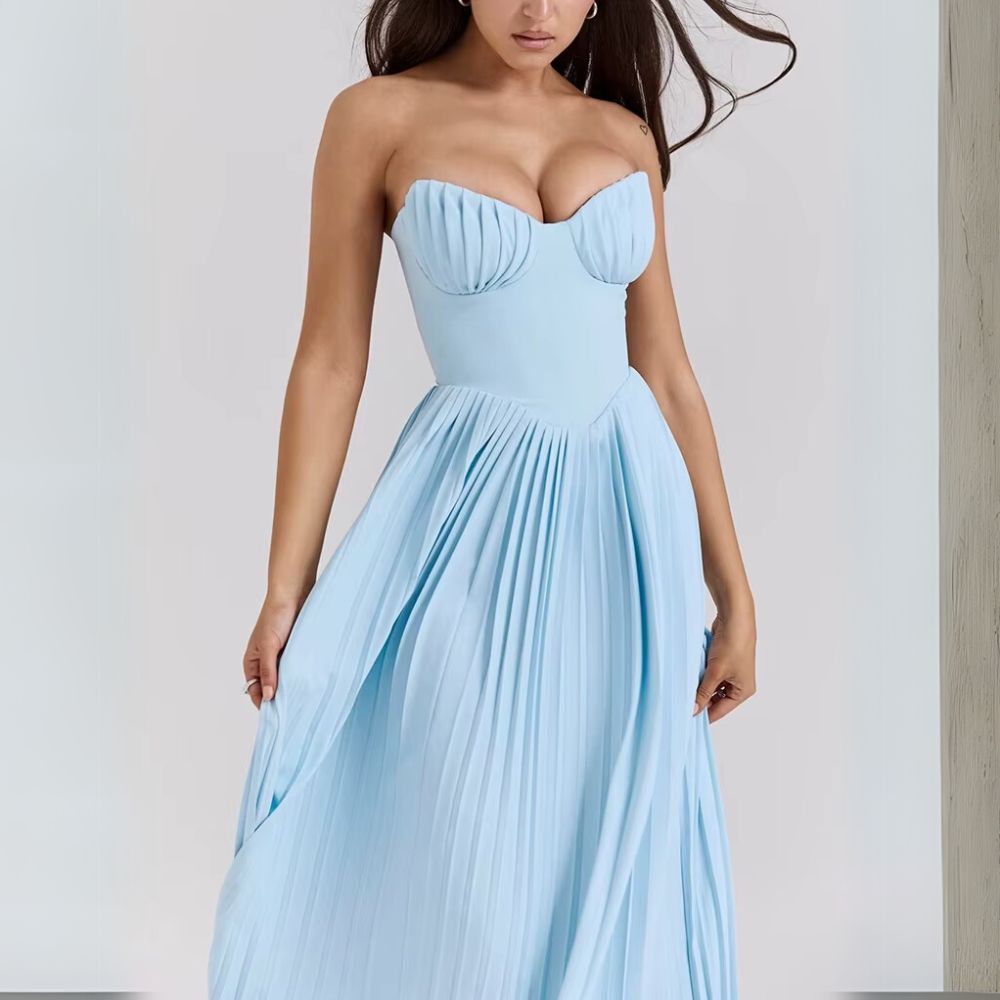 Kalinda | Elegantes Plissiertes Kleid