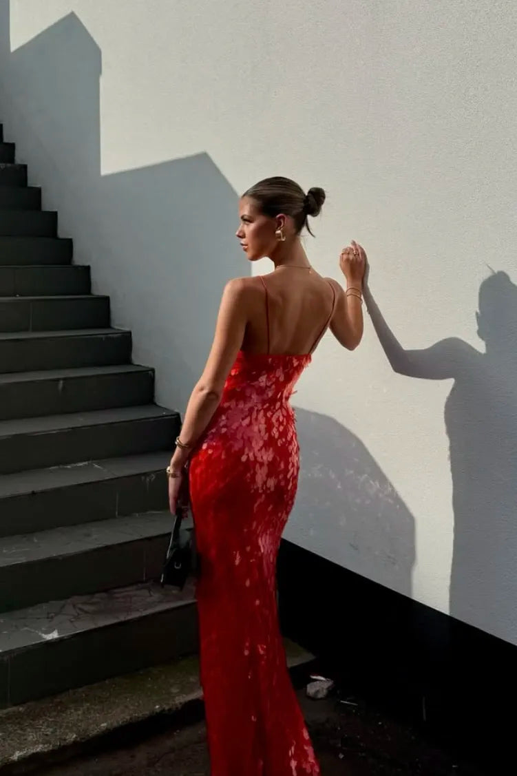 Kailani | Lange Maxikleid mit Pailletten