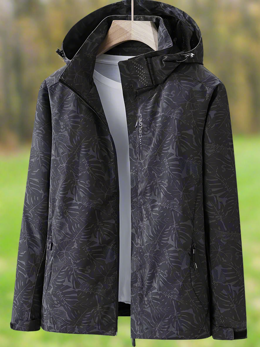 Jenny™ | Windjacke mit Blattdruck