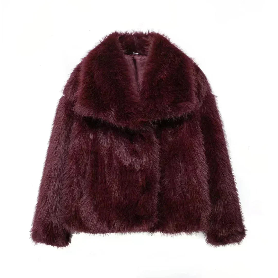 Alena | Elegante Jacke aus Kunstfell
