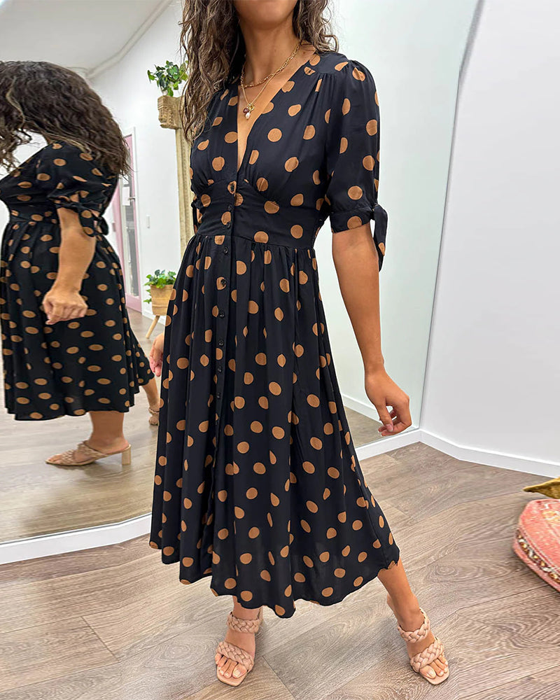 Monique™ | Elegantes Punktkleid