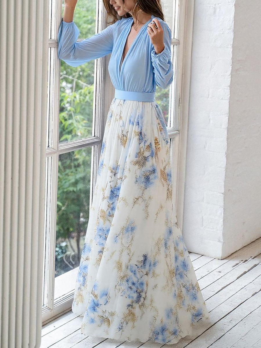 Dolores - Lange Blumenkleid