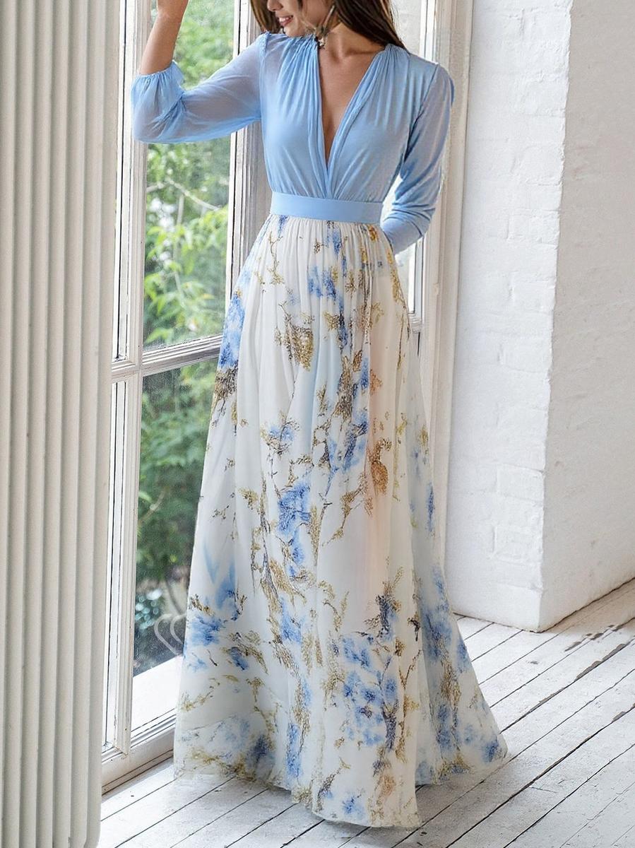Dolores - Lange Blumenkleid