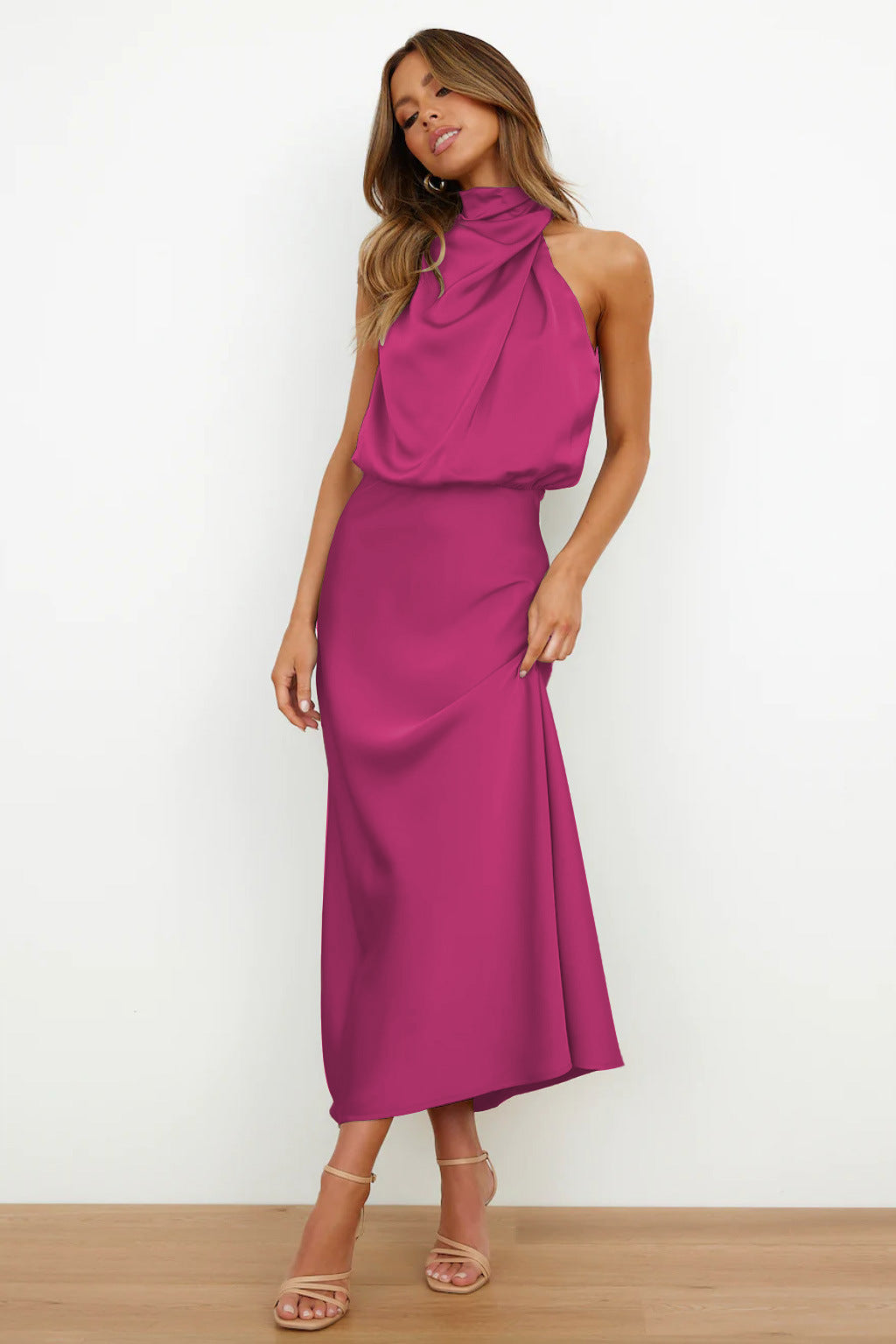 Benthe - Midi-Kleid mit Off-the-Shoulder-Design