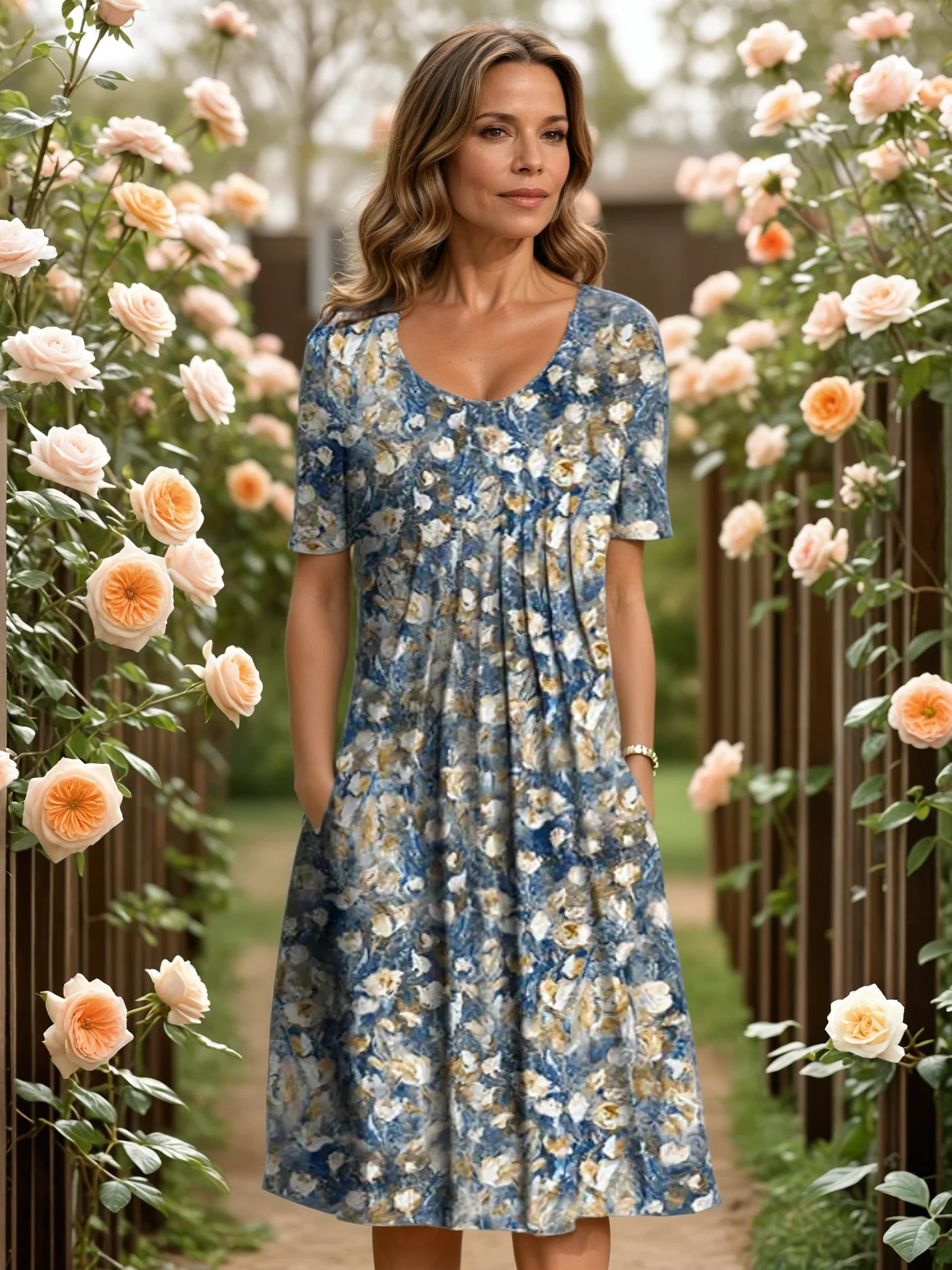 Marga | Elegante Midi-Kleid für jeden Anlass