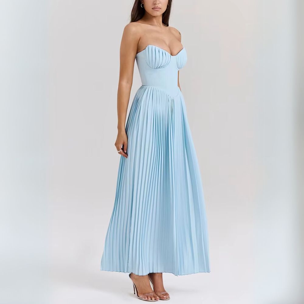 Kalinda | Elegantes Plissiertes Kleid