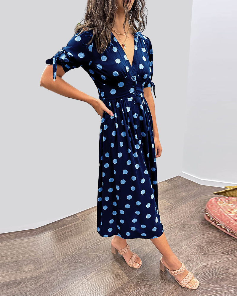 Monique™ | Elegantes Punktkleid