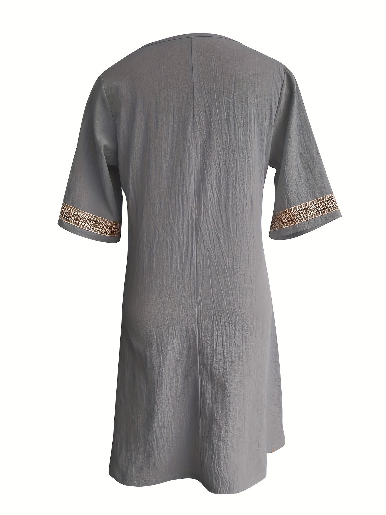 Izabela | Kleid mit Spitzen-Ausschnitt