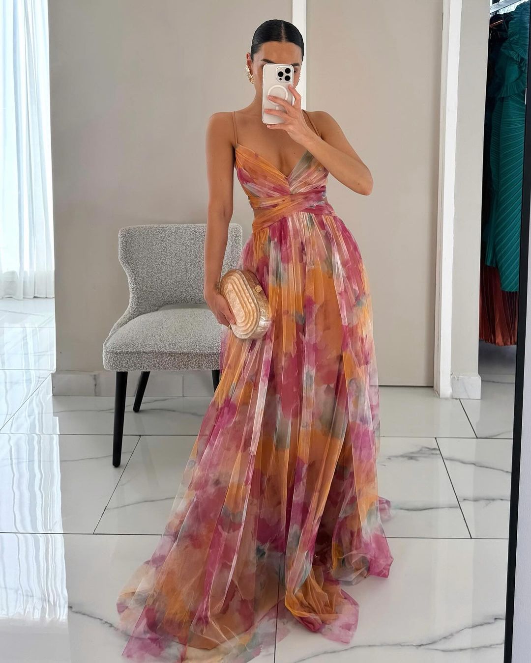 Giselle - Verführerisches Maxikleid mit Blumenmuster