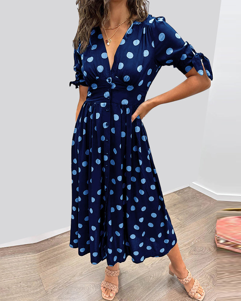 Monique™ | Elegantes Punktkleid