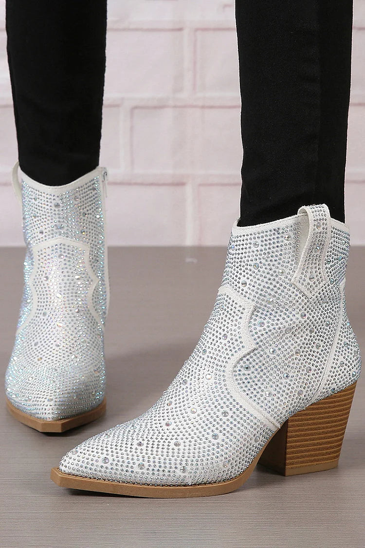 Melas | Elegante Stiefeletten mit Patchwork und Reißverschluss
