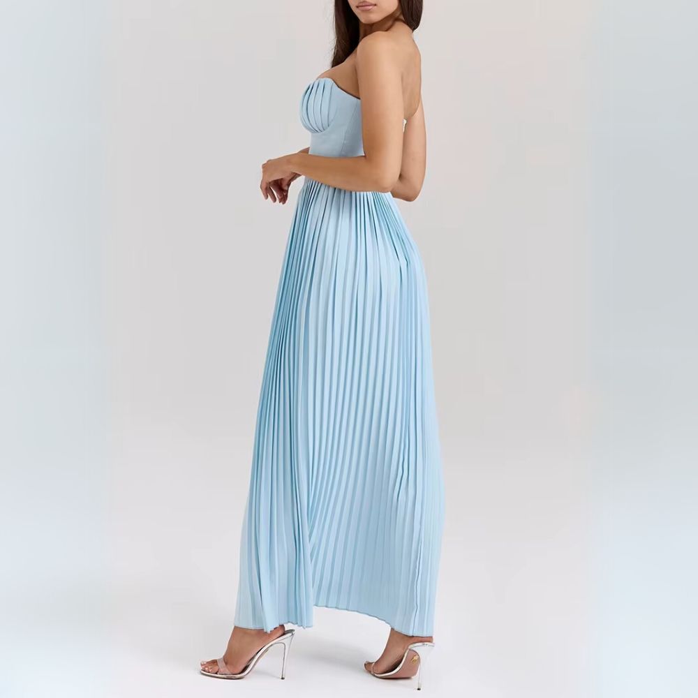 Kalinda | Elegantes Plissiertes Kleid