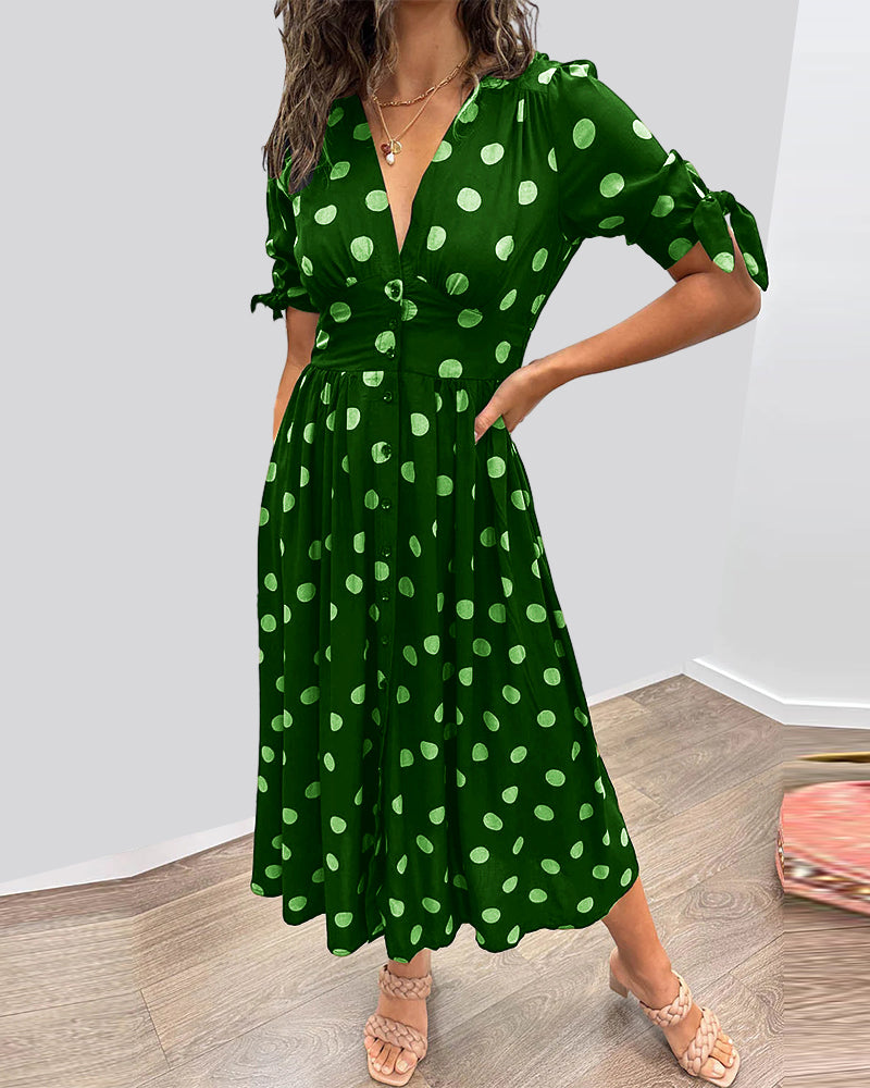 Monique™ | Elegantes Punktkleid