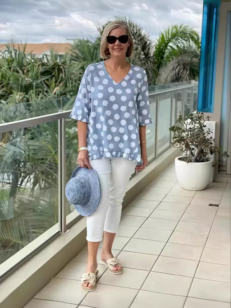 Chloe | Elegantes Top mit V-Ausschnitt