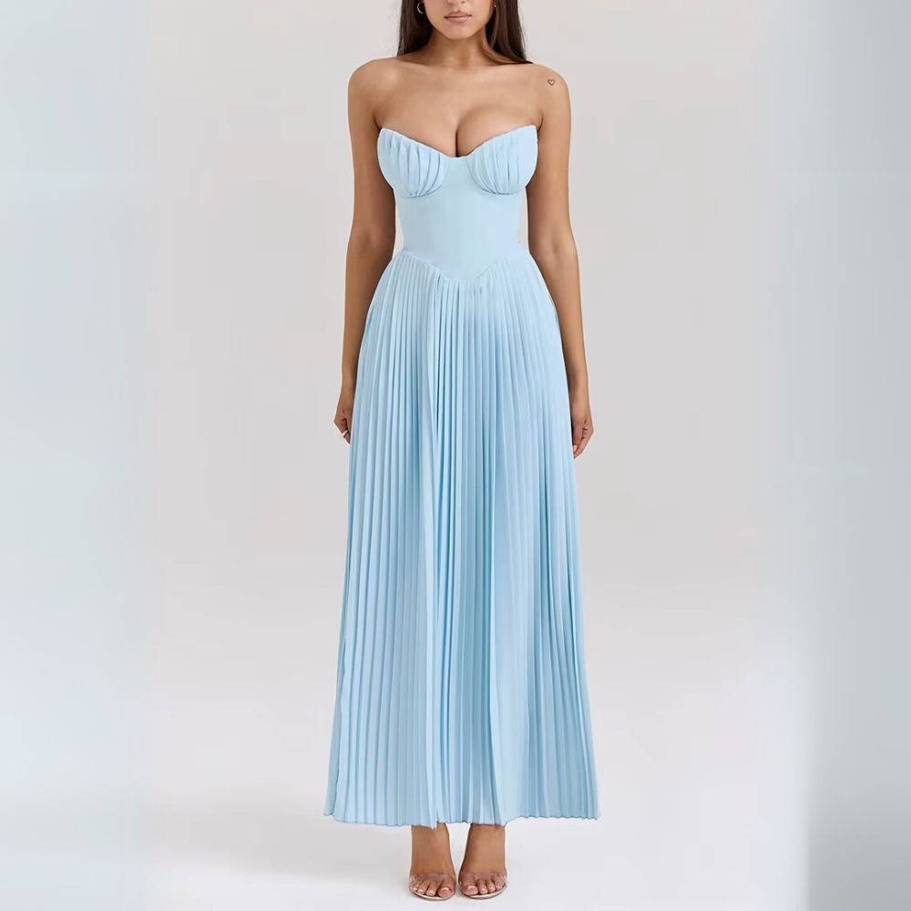 Kalinda | Elegantes Plissiertes Kleid