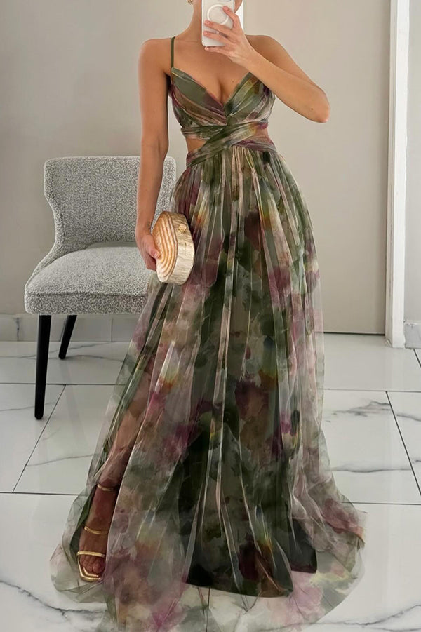 Giselle - Verführerisches Maxikleid mit Blumenmuster