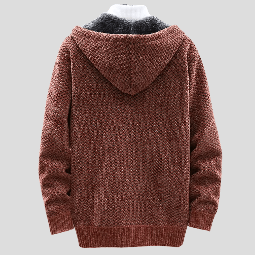 Jostein – Moderne Strick-Hoodie-Jacke