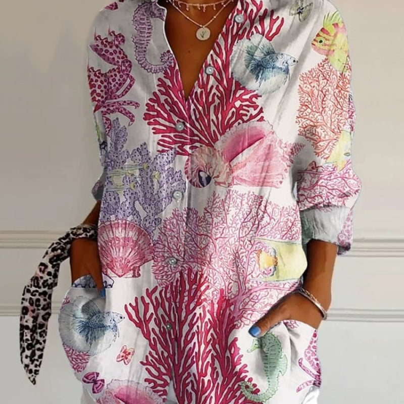 Diane | Elegante Künstlerische Bluse