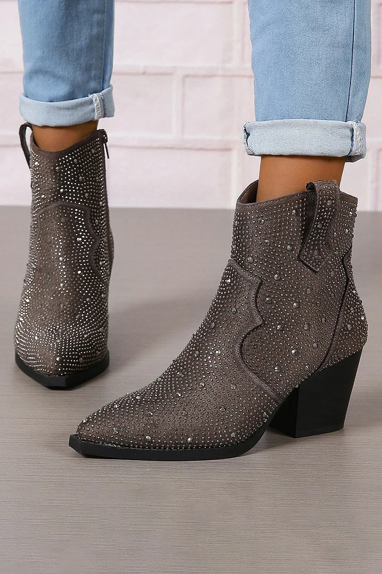 Melas | Elegante Stiefeletten mit Patchwork und Reißverschluss