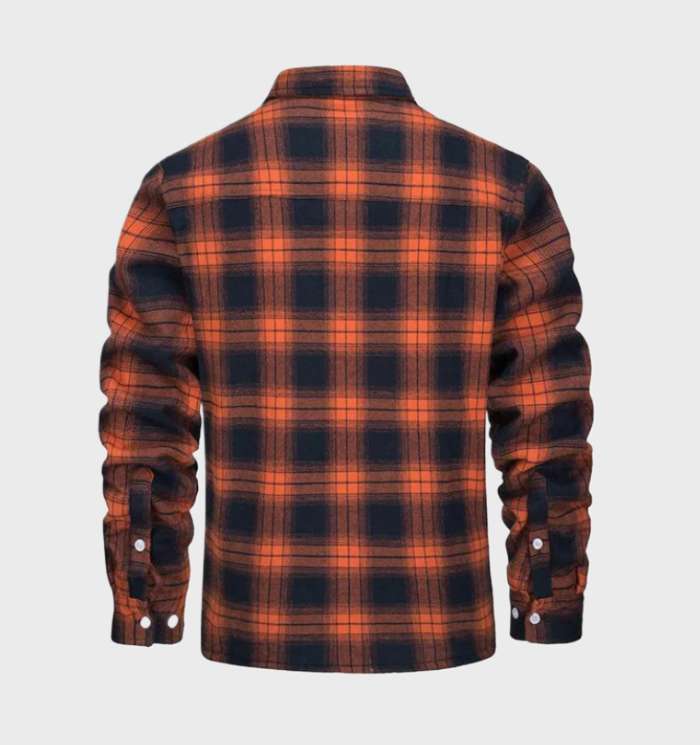 Nate™ | Herren kariertes Jacke mit Sherpa-Futter