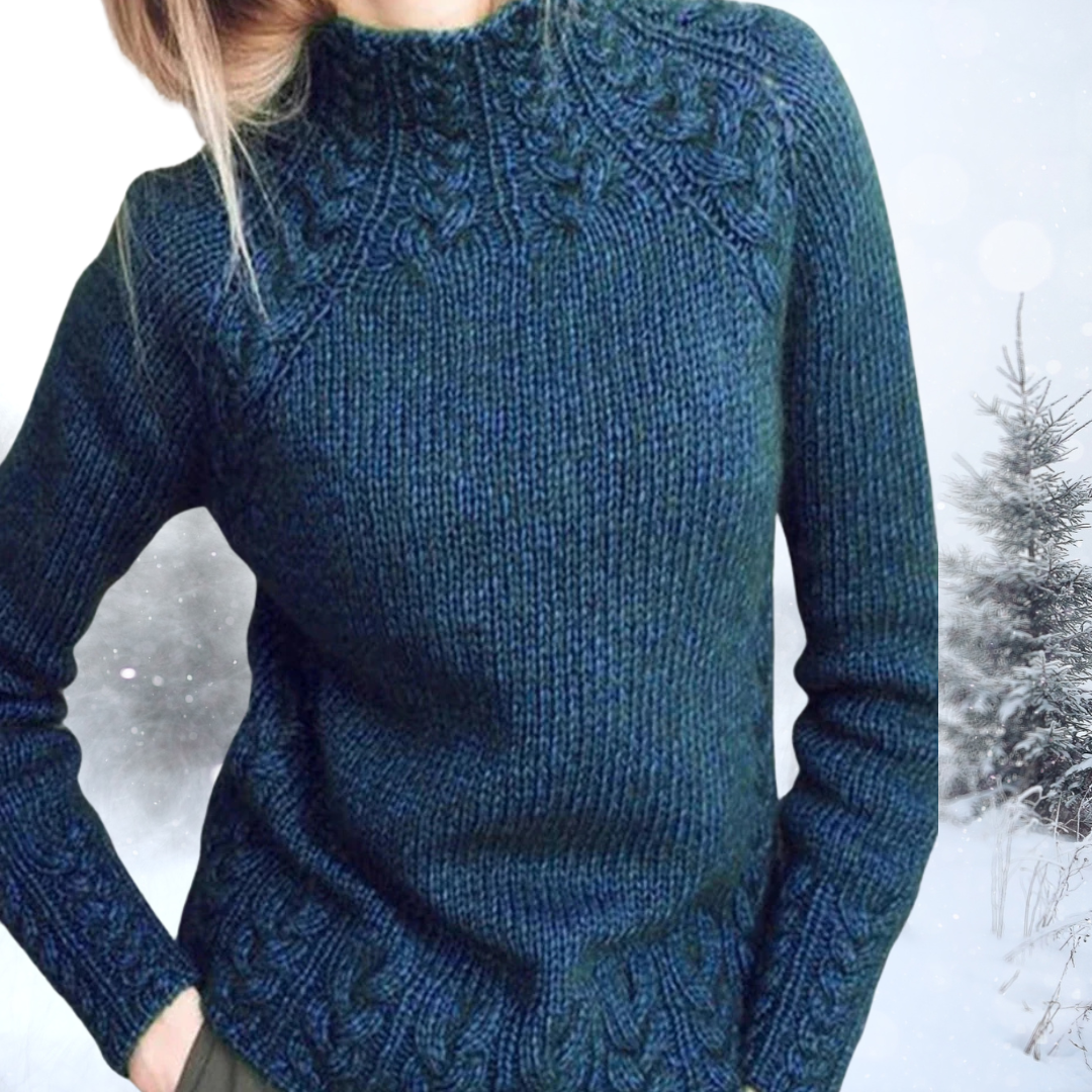 Bernadette | Vintage Pullover mit Kragen