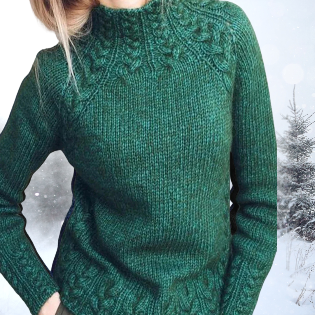 Bernadette | Vintage Pullover mit Kragen