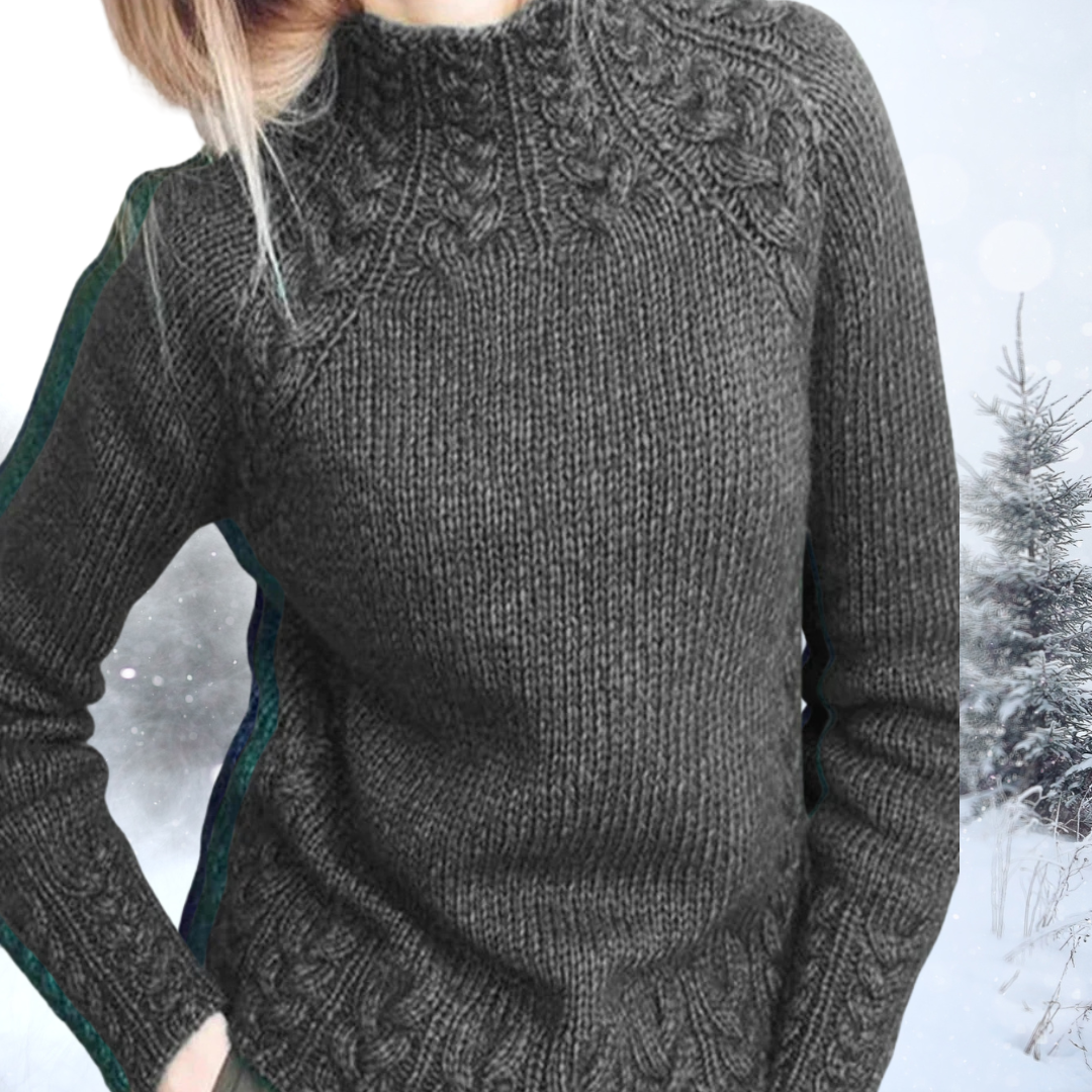 Bernadette | Vintage Pullover mit Kragen