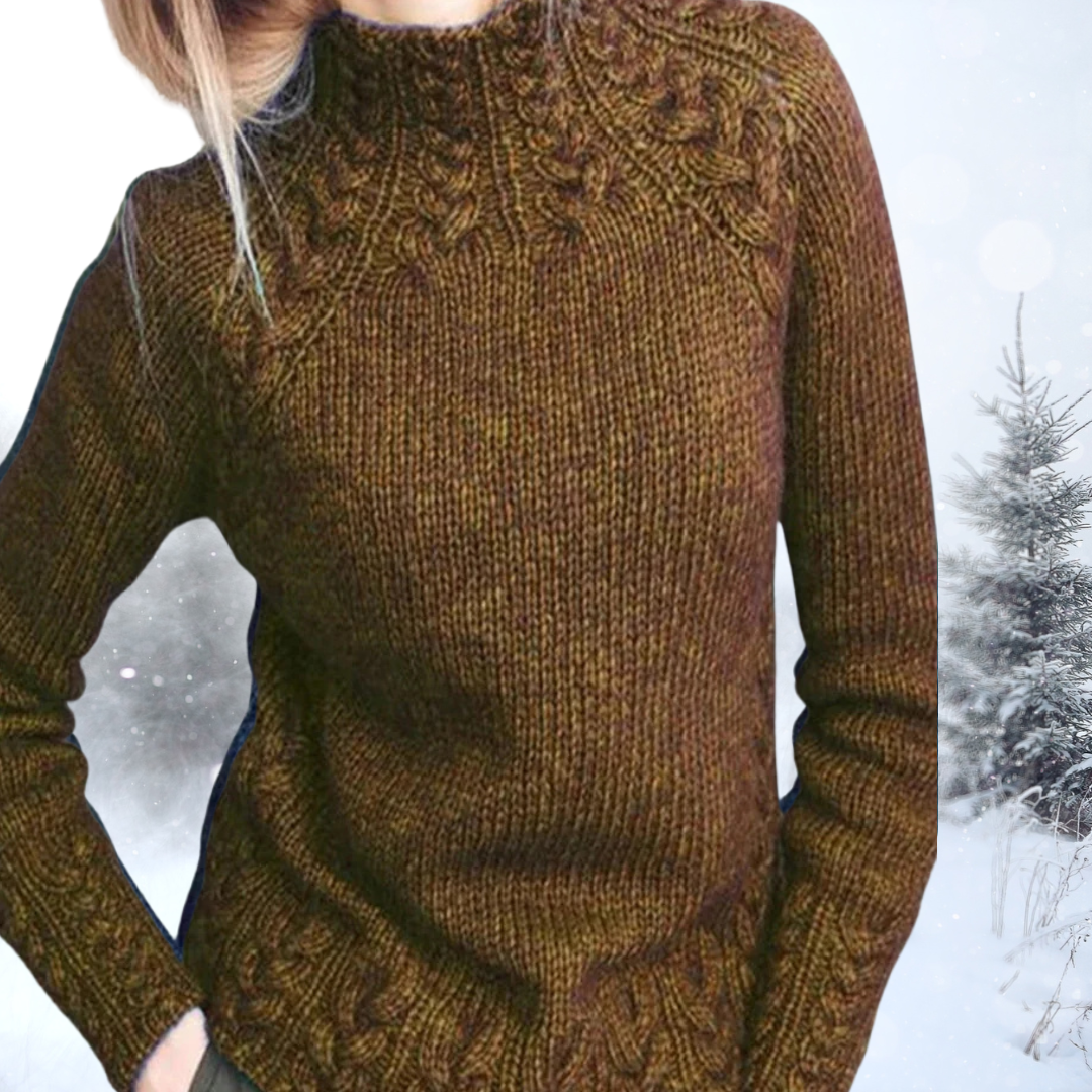 Bernadette | Vintage Pullover mit Kragen