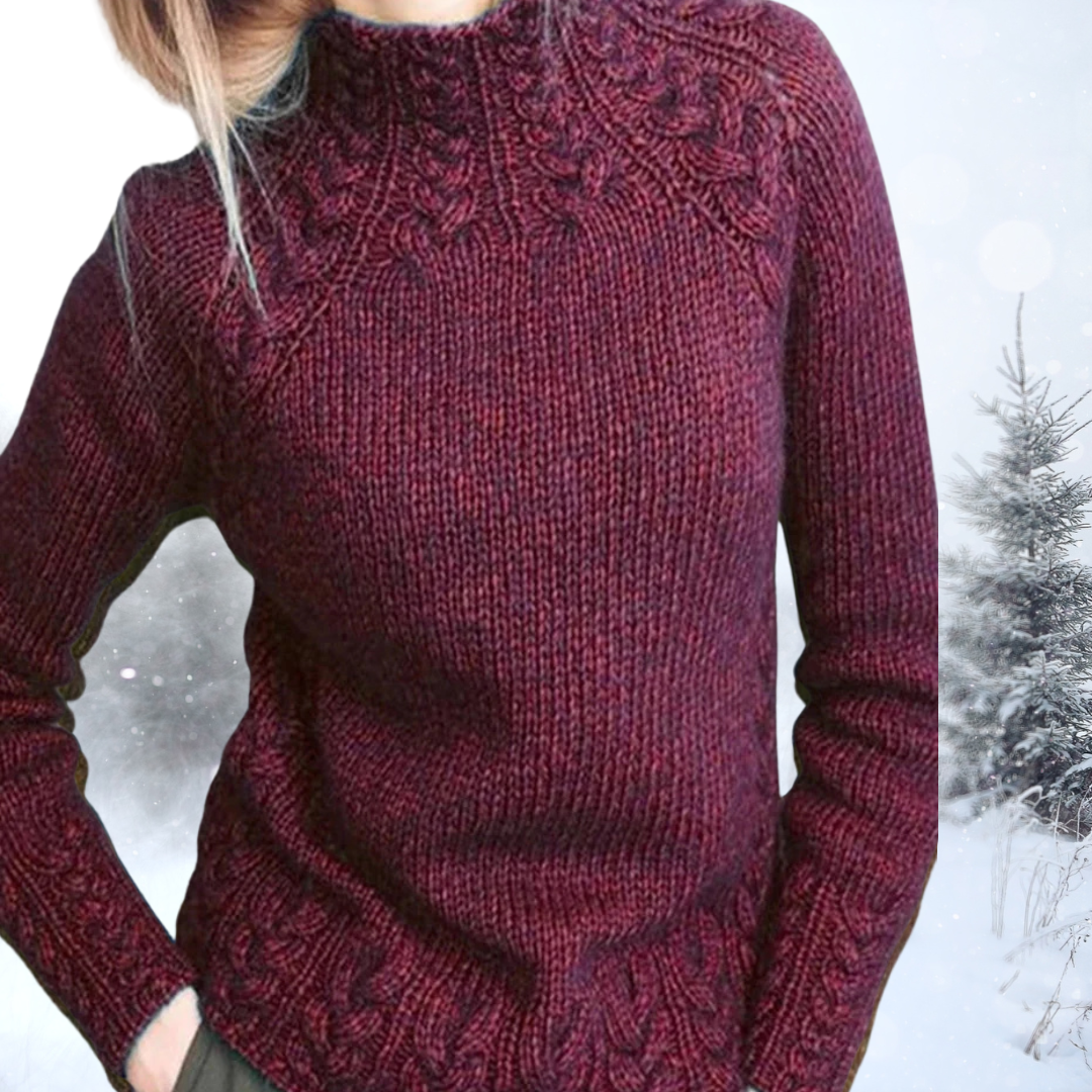 Bernadette | Vintage Pullover mit Kragen