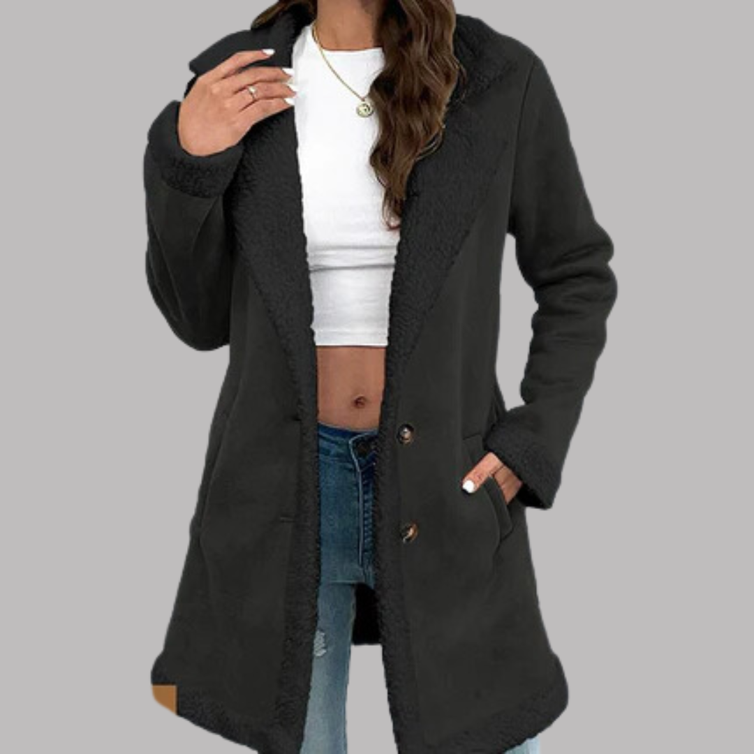 Amelia | Sherpa-Fellmantel
