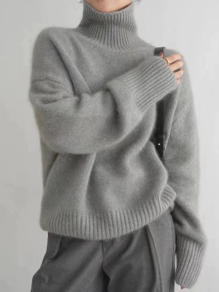 Isabella - Pullover mit hohem Kragen