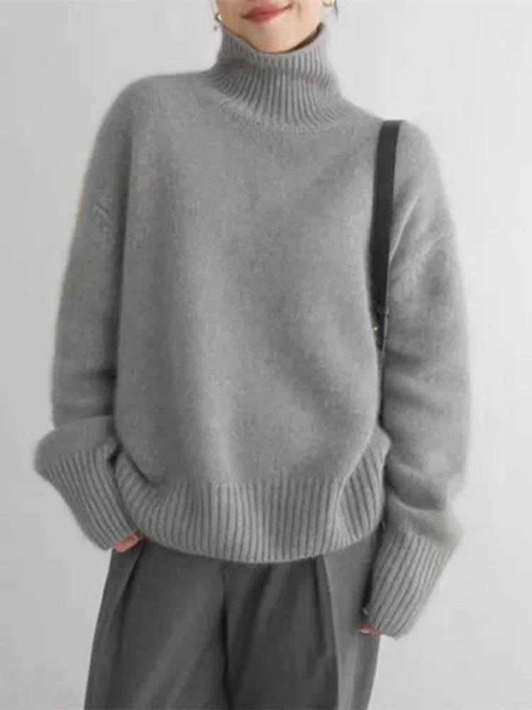 Isabella - Pullover mit hohem Kragen