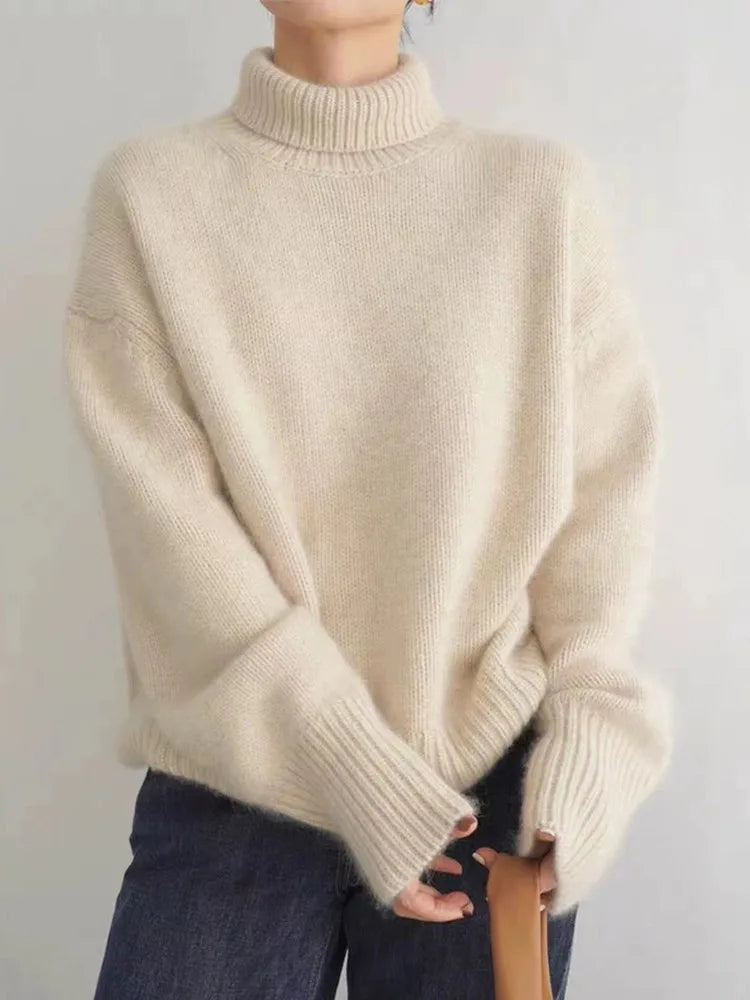 Isabella - Pullover mit hohem Kragen