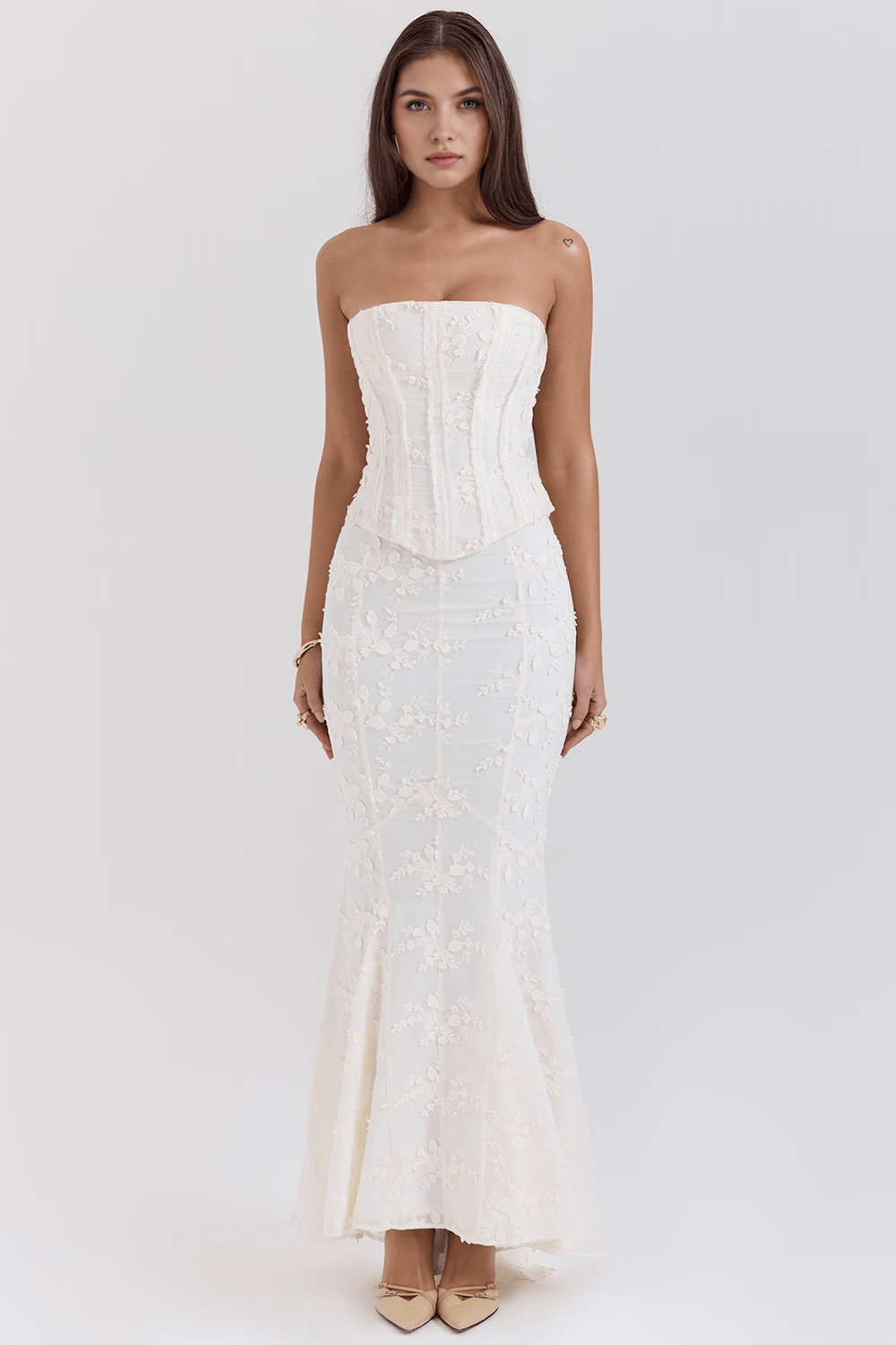 Eevi | Kleid mit Besticktem Korsett