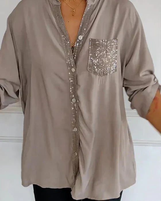 Elaine | Elegante Glamour Bluse