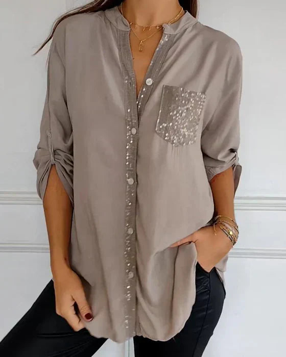 Elaine | Elegante Glamour Bluse