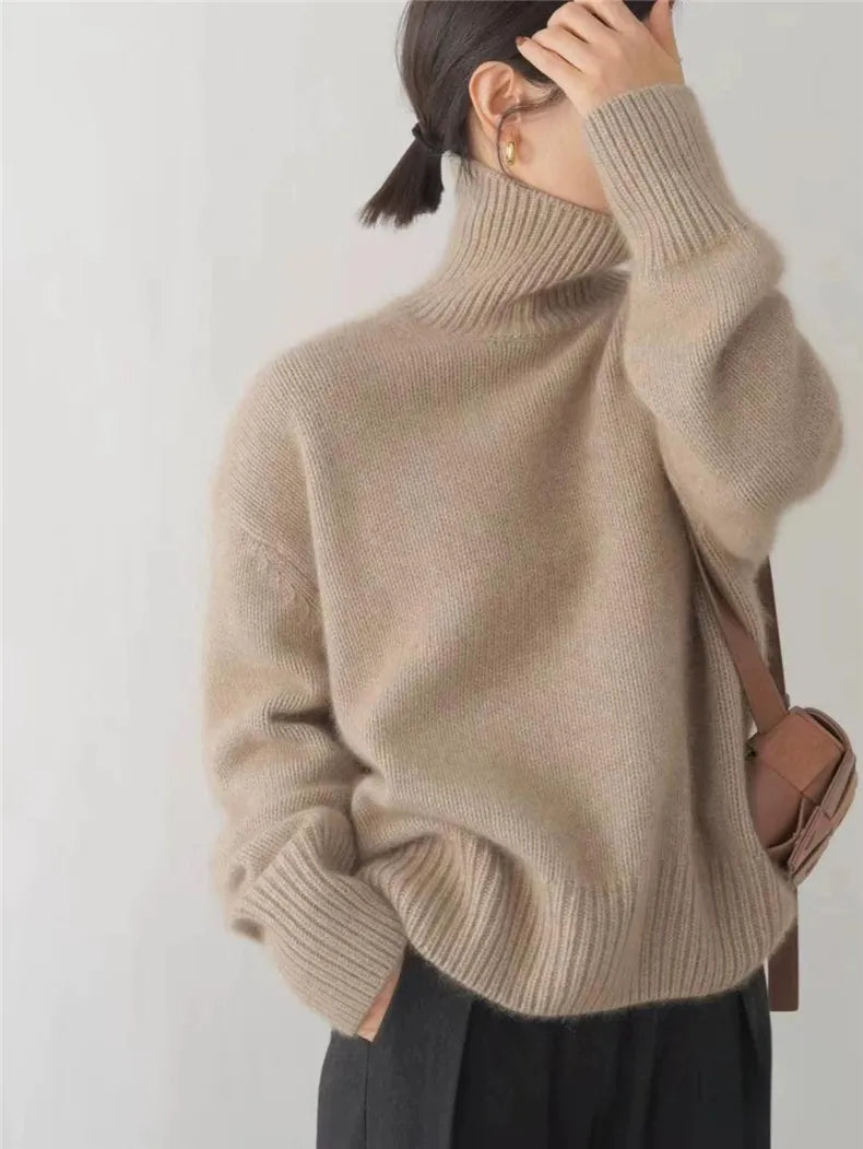 Isabella - Pullover mit hohem Kragen