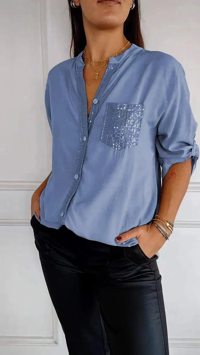Elaine | Elegante Glamour Bluse
